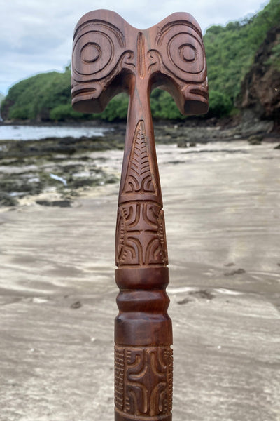 Marquesan Canoe Paddle - Cannibal Art