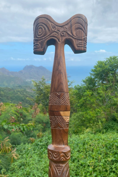 Marquesan Canoe Paddle - Cannibal Art