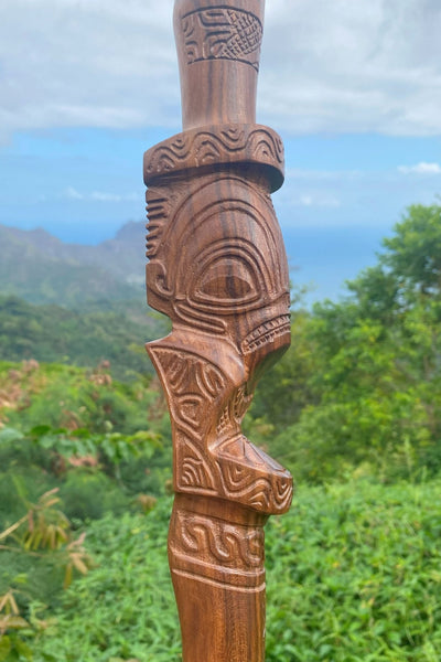 Marquesan Canoe Paddle - Cannibal Art