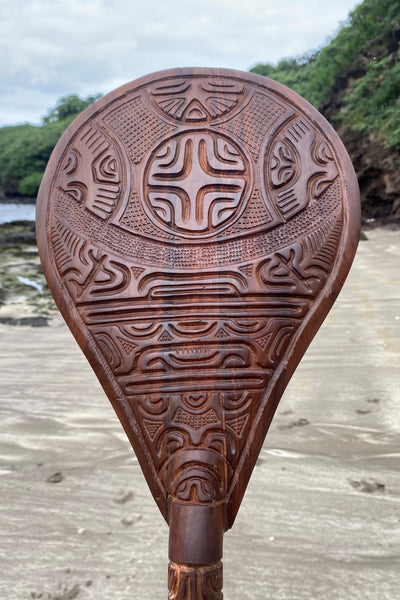 Marquesan Canoe Paddle - Cannibal Art
