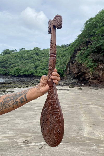 Marquesan Canoe Paddle - Cannibal Art