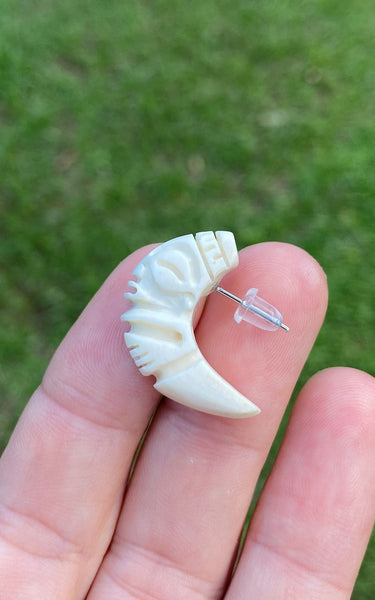 Tiki earrings - Cannibal Art