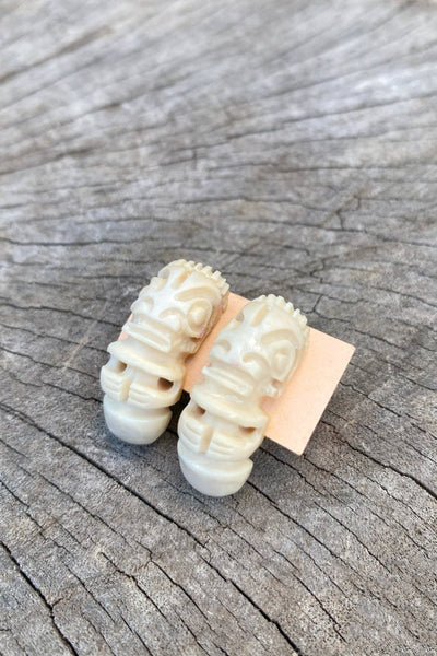Tiki earrings - Cannibal Art
