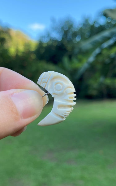 Tiki earrings - Cannibal Art