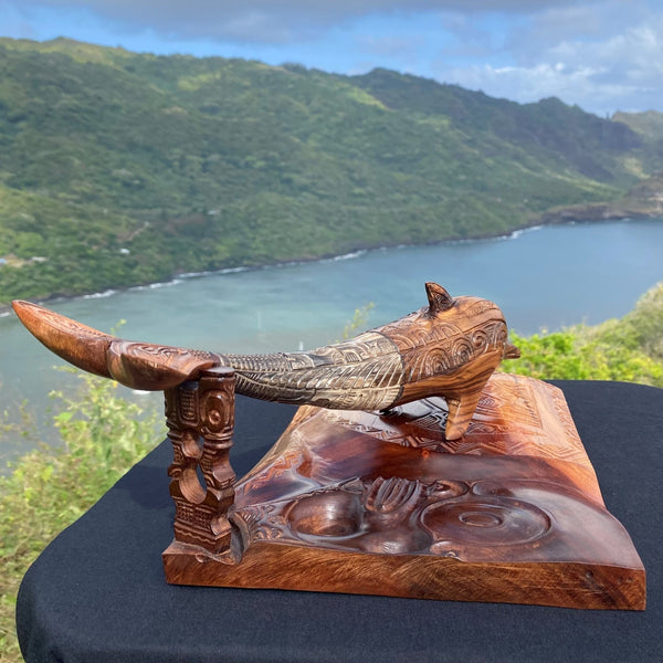 Dolphin On A Tiki Stand - Cannibal Art