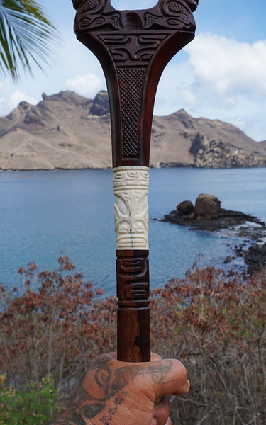 Hahati kaki (Marquesan weapon) - Cannibal Art