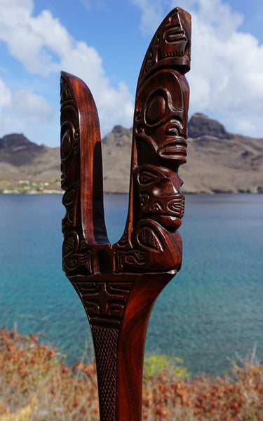 Hahati kaki (Marquesan weapon) - Cannibal Art