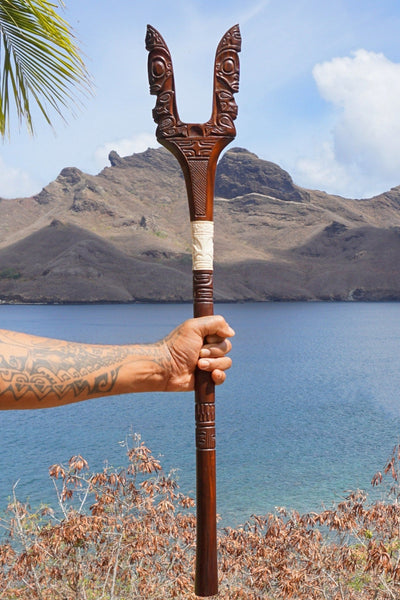 Hahati kaki (Marquesan weapon) - Cannibal Art