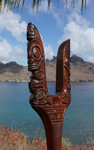 Hahati kaki (Marquesan weapon) - Cannibal Art