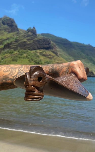 Hoe Poko Tiki (Canoe Paddle) - Cannibal Art