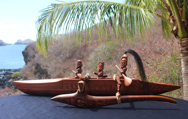 Marquesan canoe (Vaka) - Cannibal Art