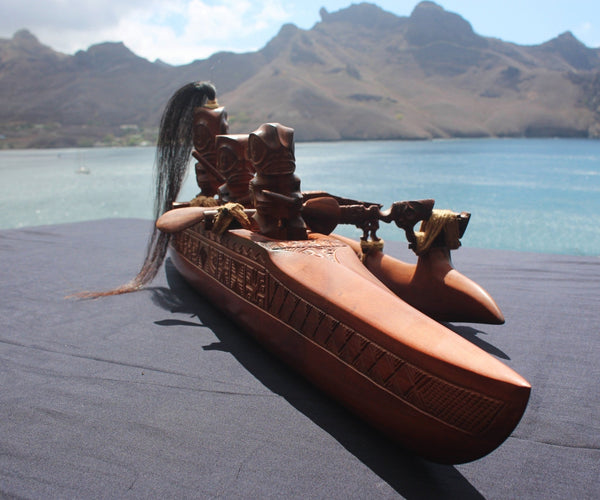 Marquesan canoe (Vaka) - Cannibal Art