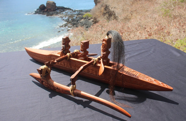 Marquesan canoe (Vaka) - Cannibal Art