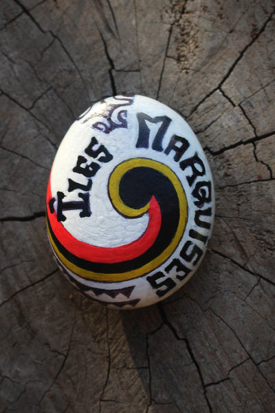 Marquesan fridge magnets (painted) - Cannibal Art