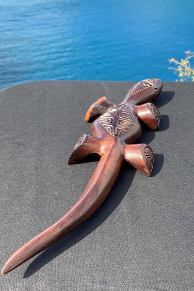 Marquesan Gecko Sculpture - Cannibal Art