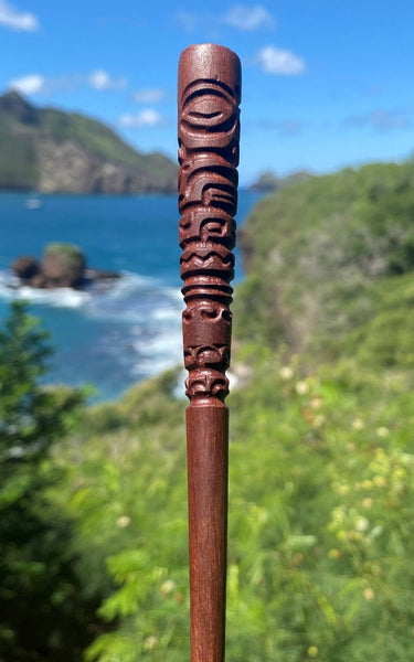 Marquesan hair pick ∿ 3 - Cannibal Art