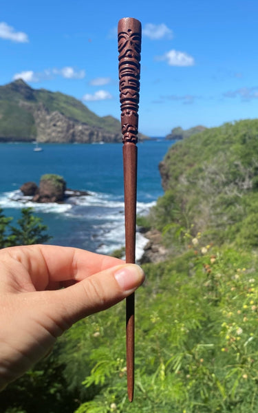 Marquesan hair pick ∿ 3 - Cannibal Art