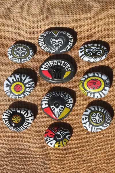 Marquesan magnets (carved) - Cannibal Art