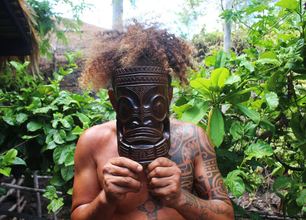 Marquesan Tiki Mask - Cannibal Art