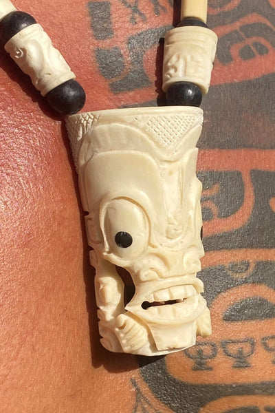 Marquesan Tiki necklace - Cannibal Art