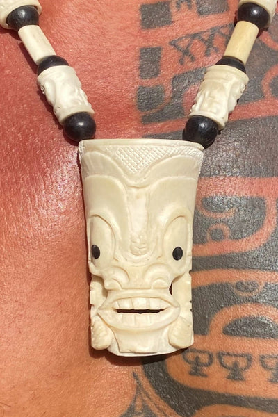 Marquesan Tiki necklace - Cannibal Art