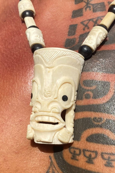 Marquesan Tiki necklace - Cannibal Art