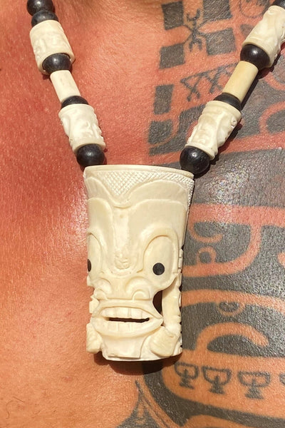 Marquesan Tiki necklace - Cannibal Art