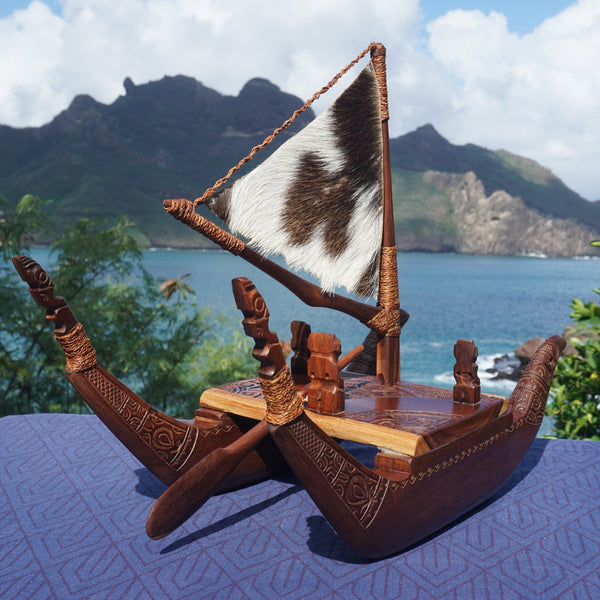 Marquesan voyaging canoe - Cannibal Art