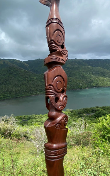 Tiki Canoe Paddle - Cannibal Art