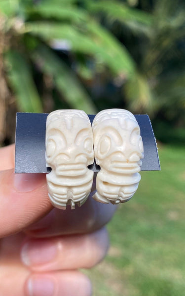 Tiki earrings - Cannibal Art