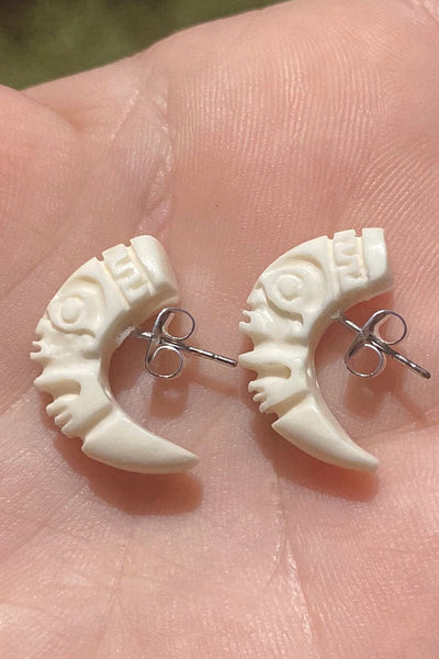 Tiki earrings - Cannibal Art