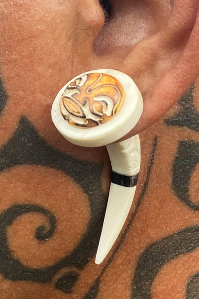 Tiki earrings - Cannibal Art