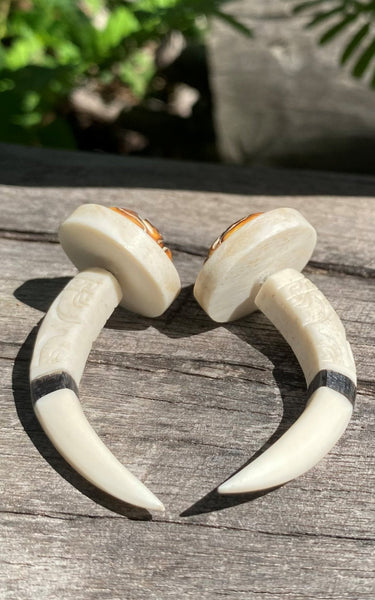 Tiki earrings - Cannibal Art