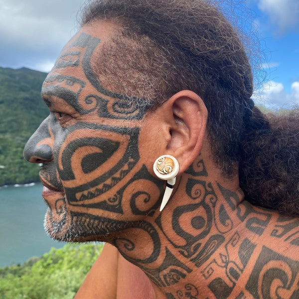 Tiki earrings - Cannibal Art