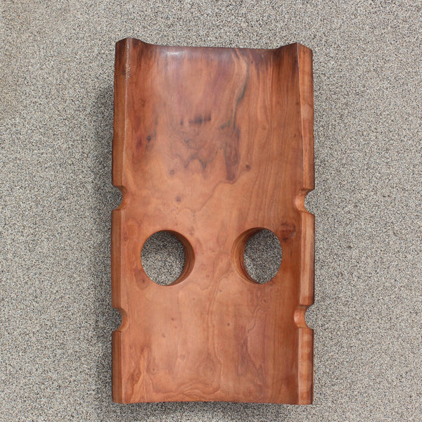 Tiki Mask (Tiki holding a child) - Cannibal Art