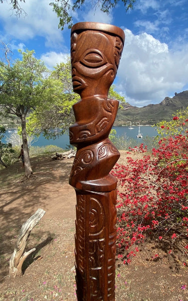 Tiki wall decoration ∿ 1 - Cannibal Art
