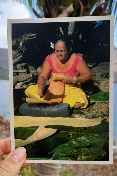Handwritten Postcard from the Marquesas - Cannibal Art