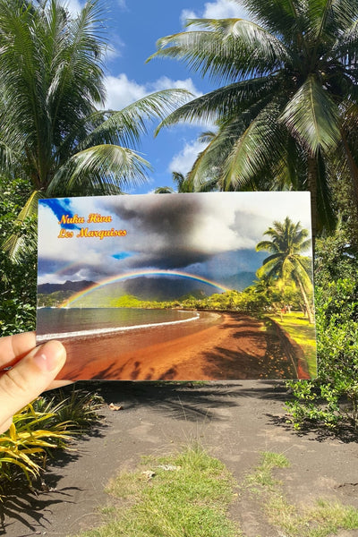 Handwritten Postcard from the Marquesas - Cannibal Art
