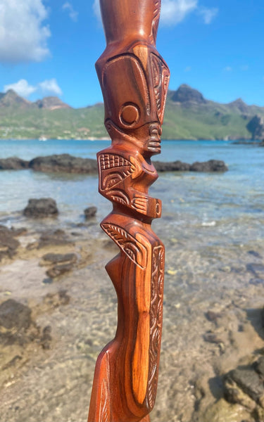 Marquesan Canoe Paddle - Cannibal Art