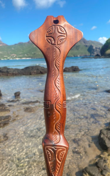 Marquesan Canoe Paddle - Cannibal Art