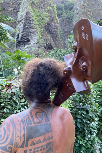 Marquesan U’u War Club - Cannibal Art