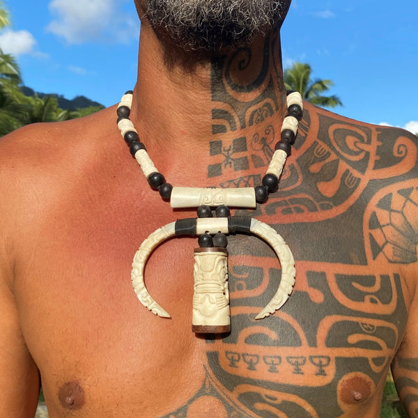 Marquesan wild boar necklace