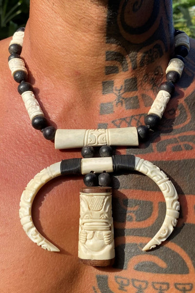 Marquesan wild boar necklace
