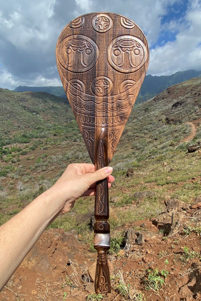 Marquesan canoe paddle