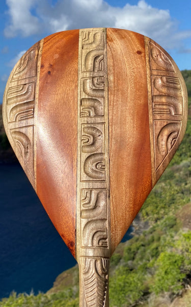 Polynesian canoe paddle