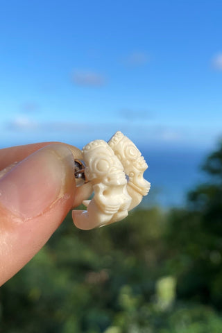 Tiki Earrings - Cannibal Art