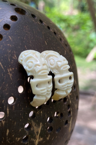 Tiki Earrings - Cannibal Art