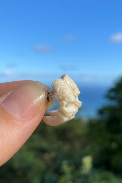 Tiki Earrings - Cannibal Art