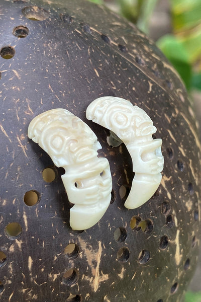 Tiki Earrings - Cannibal Art