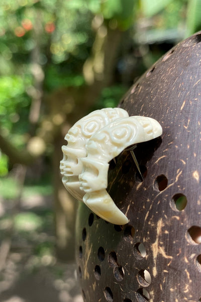 Tiki Earrings - Cannibal Art
